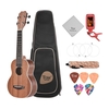 TOM TUS-200B 21 "Akustische Sopran Ukulele Ukulele Uke Kit Sapele Holz mit Tragetasche Strap Saiten Clip-on Tuner Reinigungstuch Celluloid Picks