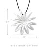Tomfeel 3D-Druck Schmuck Blume blüht elegante Modellierung Halskette Anhänger Zubehör