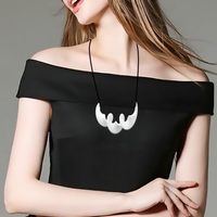 Tomfeel 3D-Druck Schmuck Rhythm elegante Modellierung Halskette Anhänger Zubehör