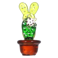 Tomfeel Bunte Kaktus Skulptur Handgemachte Glas Ornament Mini Glas Figurine Geschenk Paket Wohnkultur Multicolor