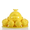 Tomfeel Cartoon Chicken Family Resin Skulptur Home Decor Moderne Kunst