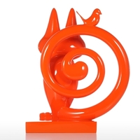 Tomfeel Hide-and-Seek-Harz-Skulptur Wohnkultur Moderne Kunst Figurine Tier-Statue Fiberglas