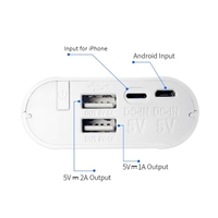 TOMO T3 Portable 18650 Lithium-Ionen-Akku-Ladegerät Dual USB Ports Power Bank mit Digital-LCD-Display für Mobiltelefone