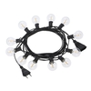 Tomshine 2er Pack AC 220-240 V 6, 5 m E12 Base G40 LED Lichterketten 12 + 1 Glühbirnen IP44 Wasserdicht
