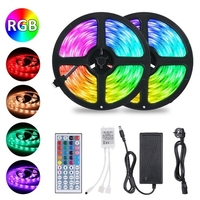 Tomshine 2x5m 300 LEDs RGB-Lichtleisten-Kit mit 44 Tasten IR-Fernbedienung