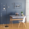 Tomshine 3 Lichter Dimmbare Baum-Stehlampe Touching Control 3 Beleuchtungsfarbe Drehbares Eck-Standlicht für Uplight oder Downlight Arm-Standlicht mit 3 verstellbaren Köpfen für Wohnzimmer Schlafzimmer