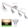 Tomshine 4-Wege verstellbare Deckenstrahler 4 x 4W GU10 LEDs Lampen 400lm Beleuchtung Flexible rotierende Lichtköpfe Modernes Schienenlicht für das Wohnzimmer in der Küche