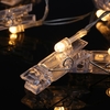 Tomshine 40 LEDs Foto Clip String Licht Batterie angetrieben 5M / 16.4FT für Wohnzimmer Schlafzimmer Party
