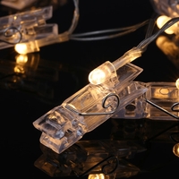 Tomshine 40 LEDs Foto Clip String Licht Batterie angetrieben 5M / 16.4FT für Wohnzimmer Schlafzimmer Party