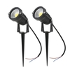 Tomshine 5W 4er Pack COB LED Rasenlampe AC / DC 12V Dekorative Außenlandschaftsleuchte 500LM Superheller Hochleistungsscheinwerfer für Gartenmauer Yard Path White