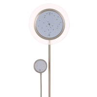 Tomshine 71-Zoll-15W LED-Fußboden-Lampe mit 3W LED seitliches Licht AC100V-240V Eisen 1200LM und 240LM Stufenlos dimmbare Einstellbare Gooseneck Doppel Drehbare Lampshade Licht für Hauptdekoration Wohnzimmer Schlafzimmer Studentenwohnheim Büro