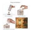 Tomshine Crystal Nachttischlampe Dekorative Schreibtischlampe mit zwei USB-Ladeanschlüssen Moderne Nachttischlampe für Schlafzimmer Wohnzimmer Esszimmer Büro