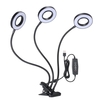 Tomshine DC 5V 27W 54 LED Triple-End-Pflanzenwachstumslicht Flora-Wachstumslampe USB-betriebene Betriebsspeicherfunktion Flexibles biegbares Schwanenhals-Klemmclip-Design