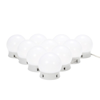 Tomshine DC5V 10W 10 LED-Eitelkeits-Dimmbares Spiegelleuchte-Kit USB-betriebene,  betriebene Speicherfunktion 5 Helligkeitsstufen einstellbar 3 Lichtfarben Ändern der dehnbaren Lichterkette für den Ankleideraum Salon