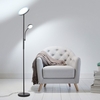 Tomshine LED Stehleuchte mit einstellbarem Leselicht Fernbedienung & Touch Control Stehleuchte 4 Farbtemperaturen & stufenloses Dimmen 2400lm Hauptlicht und 500lm seitliches Leselicht für Schlafzimmer Wohnzimmer Büro
