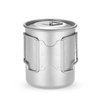 TOMSHOO 450 ml Titan Tasse Outdoor Tragbare Camping Picknick Wasser Tasse Becher mit Deckel Faltbare Griff