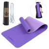 TOMSHOO 72, 05 × 24, 01 Zoll tragbare doppelte zweifarbige Yogamatte Verdicken Sie die Sportmatte Anti-Rutsch-Trainingsmatte für Fitness-Workouts mit Tragegurt und Aufbewahrungstasche