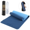 TOMSHOO 72, 05 × 24, 01 Zoll tragbare doppelte zweifarbige Yogamatte Verdicken Sie die Sportmatte Anti-Rutsch-Trainingsmatte für Fitness-Workouts mit Tragegurt und Aufbewahrungstasche