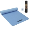 TOMSHOO 72, 05 × 24, 01 Zoll Tragbare Yogamatte Verdicken Sie die Sportmatte Anti-Rutsch-Trainingsmatte für Fitness-Workouts mit Tragegurt und Aufbewahrungstasche