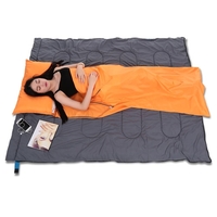 TOMSHOO 75 * 210CM im Freien Spielraum Camping Wandern Polyester-Rohseide gesunde Schlafsack Liner mit Pillowcase Tragbarer Hotels Leichte Geschäftsreise