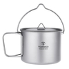 TOMSHOO 900ML Titanium Pot Tragbare Titan Wasserbecher Tasse