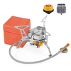 TOMSHOO Faltbare Camping Gasherd mit Adapter für Outdoor Rucksack Angeln Kochen