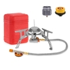 TOMSHOO Faltbare Camping Gasherd mit Adapter für Outdoor Rucksack Angeln Kochen