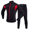 TOMSHOO Herren Fahrradbekleidungsset Outdoor Sport Winter Warm Thermal Fleece Langarm Fahrradjacke Hosen Fahrradanzug
