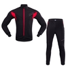 TOMSHOO Herren Fahrradbekleidungsset Outdoor Sport Winter Warm Thermal Fleece Langarm Fahrradjacke Hosen Fahrradanzug