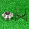 TOMSHOO Mini Alcohol Herd Tray Spirit Brenner Herd Portable Mini Ultralight Outdoor Camping Herd Ofen mit Cross Stand Rack