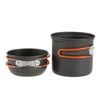 TOMSHOO Outdoor-Camping-Wandern Kochgeschirr mit Mini Camping Piezozündung Herd Backpacking Kochen Picknick Pot Set Koch-Set