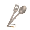 TOMSHOO Titanium Geschirr Dinner Frok Besteck Besteck für Home Outdoor Camping