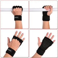 TOMSHOO Unisex Gewichtheber-Handschuhe mit Handgelenk-Verpackungs-Handgriff-Pads Bundle Set für Männer und Frauen 2-in-1 Fitness Bundle für Cross Training