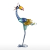 Tooarts 31, 2-Zoll-Cartoon-Tukan-Skulptur,  Eisen-Vogel-Skulptur,  Gartendekoration,  stehende Tierverzierung,  Grafik für Hinterhof-Patio-Rasen-Grün