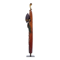 Tooarts Afrikanische Figur Skulptur Eisen Ornament Stammeskultur Sammeln Kunstwerke Vintage Dekoration