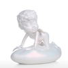 Tooarts Baby Engel Statue Harz Skulptur Weiße Engel Statue Chamäleon Farbe Perfektes Geschenk für Kind Geburtstag oder Muttertag Home Decor