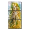 Tooarts Ballett Mädchen Moderne Malerei Aluminium Wand Kunst Warm Schönheit