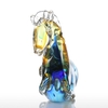 Tooarts Blau Fantastisches Pferd Glasskulptur Hauptdekor Tierornamentik Geschenk-Fertigkeit-Dekoration