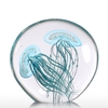 Tooarts Blue Jellyfish Geschenk Glas Ornament Handblown Home Decor