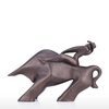Tooarts Bull Knight Retro Harz Skulptur Abstrakte Tierverzierung Personalisierte Geschenk Wohnzimmer Büro Schreibtisch Dekoration