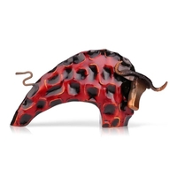 TOOARTS Bull Metall sculptrue Eisen-Skulptur Abstrakte Skulptur Crafting Start Einrichtungsartikel Dekoration Kunst