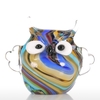 Tooarts Bunte Eule Glas Ornament Tierfigur Handblown Hausdekor