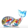 Tooarts Bunte Whale Geschenk Glas Ornament Tierfigur Handblown Home Decor