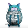 TOOARTS Cat Münzbehälter Piggy Bank Tierornamentik Kreative Ornament Eisen-Kunst Ornament Handwerk Innendekoration