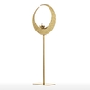 Tooarts Crescent Candlestick Edelstahl Ornament Abstrakte Skulptur Praktische Skulptur Home Decor