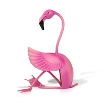 TOOARTS Flamingo Weinhalter Weinregal Metall-Skulptur Praktische Skulptur Hauptdekoration Innendekoration Handwerk