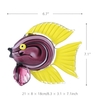 Tooarts gelbe tropische Fische Glasskulptur Hauptdekor Tierornamentik Geschenk-Fertigkeit-Dekoration