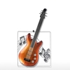 Tooarts Gitarre hängende Verzierung Wohnkultur Wandbehänge Dekor-Musik-Instrument-Fertigkeit-Geschenk
