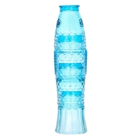 Tooarts Glas-Set Stapelgläser Fischförmige Tasse Cocktailglas Desktop-Dekoration Hochzeitseinrichtung Einweihungsgeschenk Drei Farben