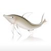 Tooarts Grau Fisch Geschenk Glas Ornament Tierfigur Handblown Haus